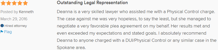 Spokane DUI Lawyer Review